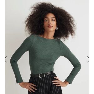 NWOT Madewell boatneck long sleeved top